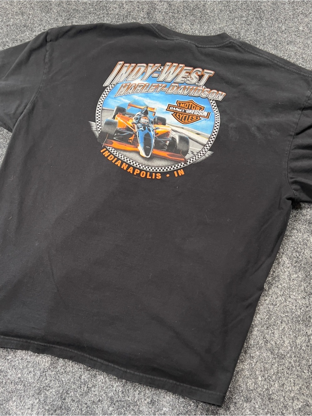 Harley Davidson Mens 3XL Indy West Indianapolis Racing Graphic Tee